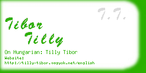 tibor tilly business card